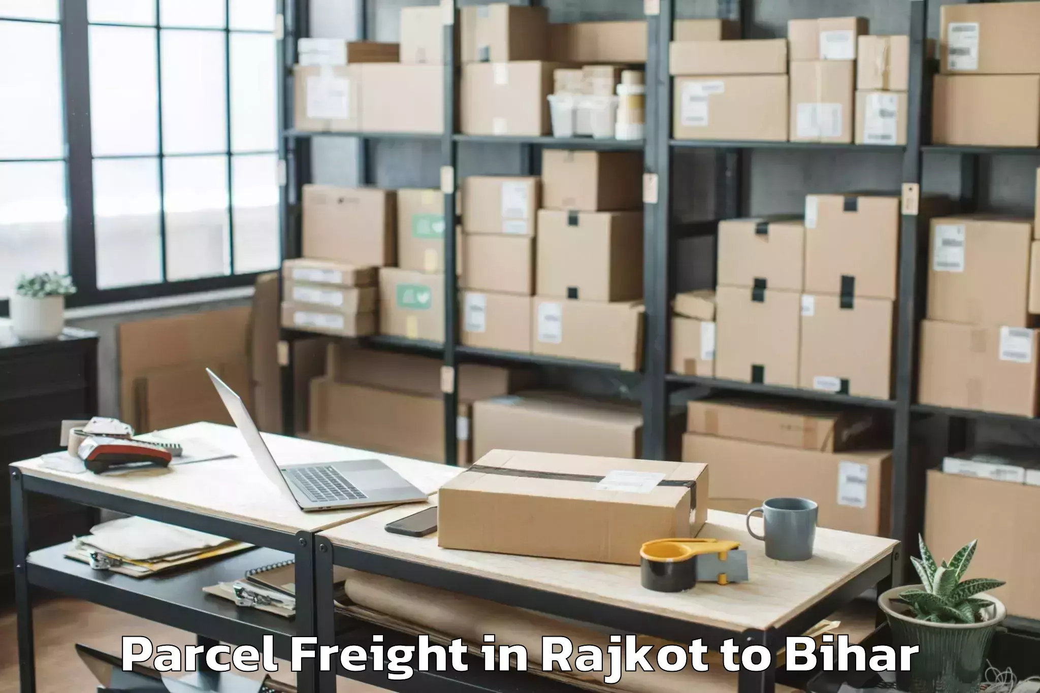 Easy Rajkot to Ghorasahan Parcel Freight Booking